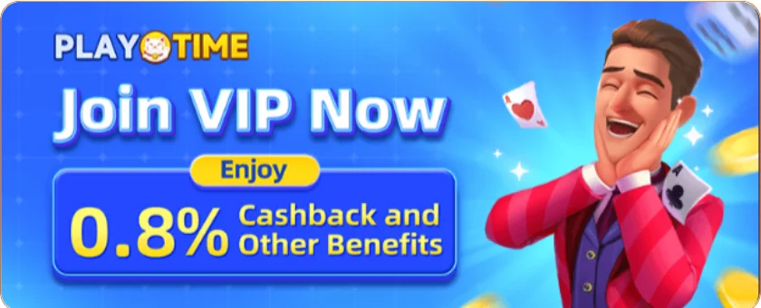 Join VIP Club Now Enjoy 0.8% Cashback